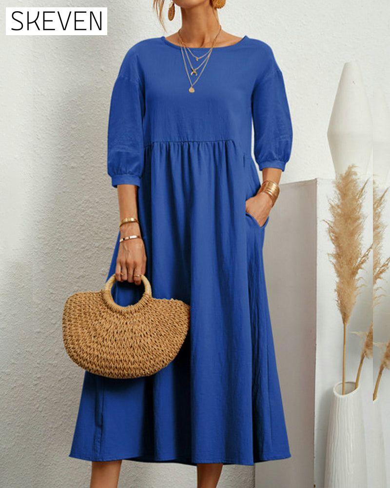 robe en coton et lin