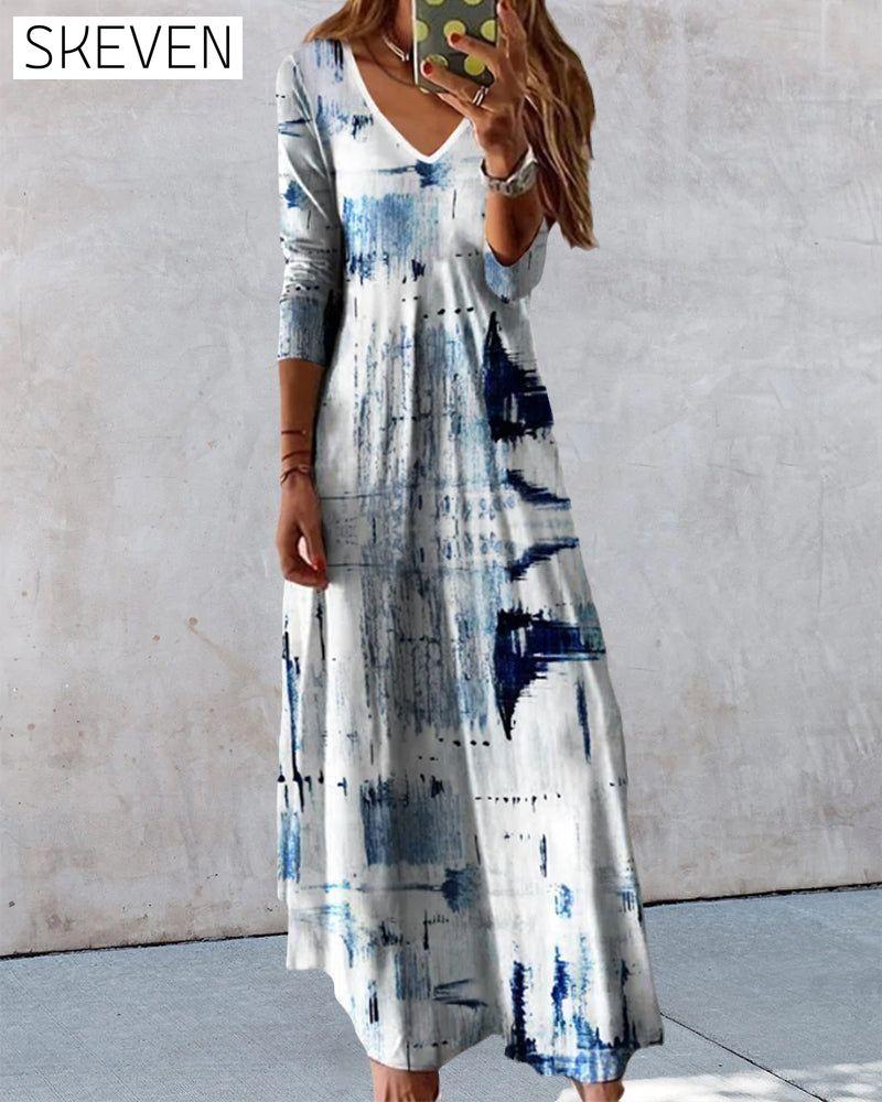 Gradient print maxi dress 23BF Casual Dresses Clothes Dresses SALE Spring Summer