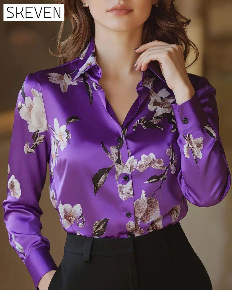 Hemd im Retro-Stil mit Blumenmuster