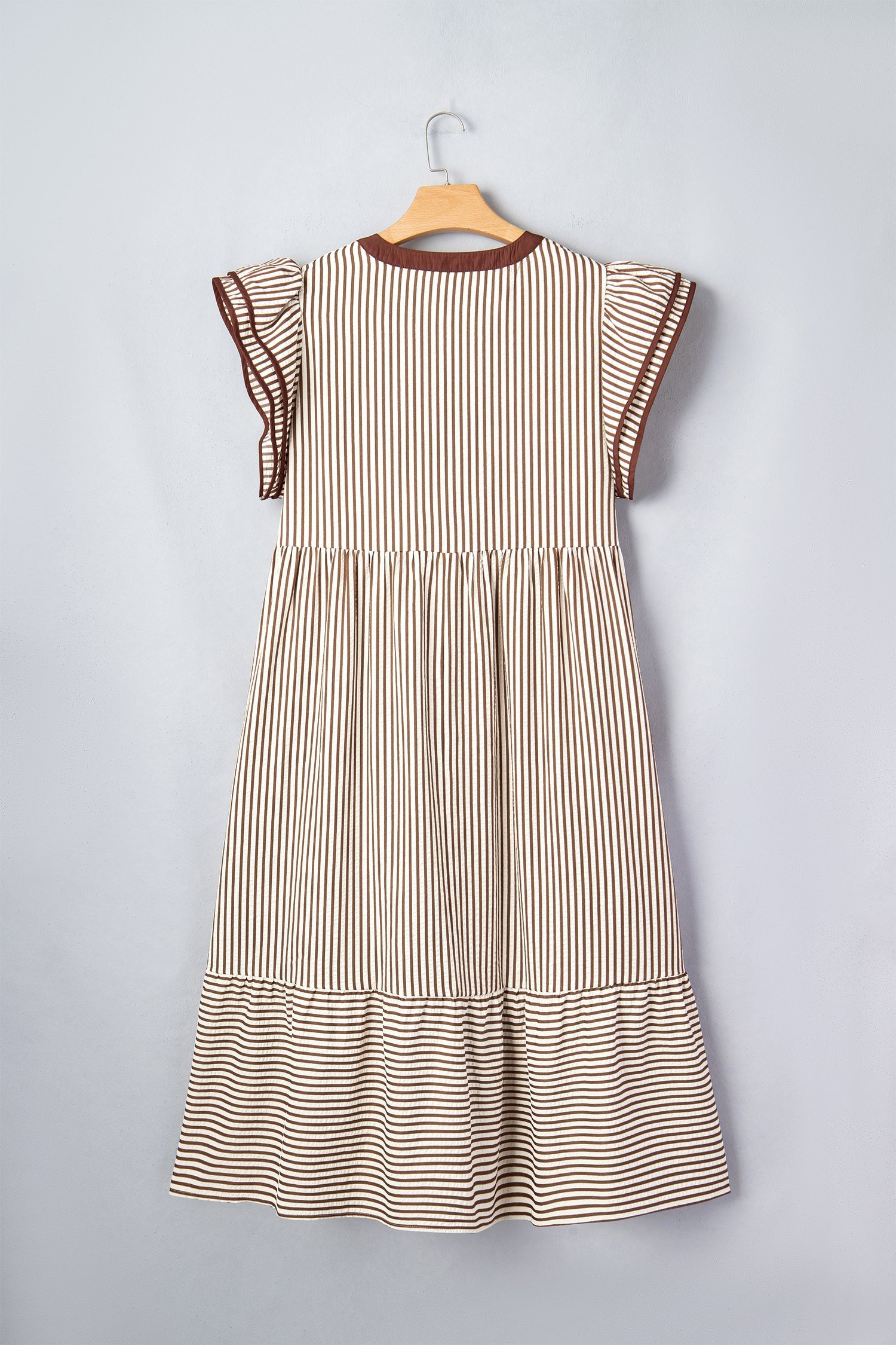 Nadia Flutter Sleeve Maxi PLUS Dress