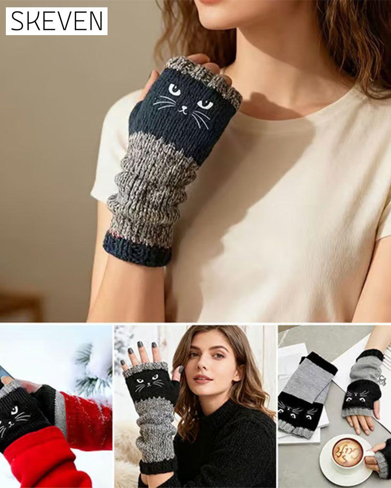 Fingerlose Katzenhandschuhe