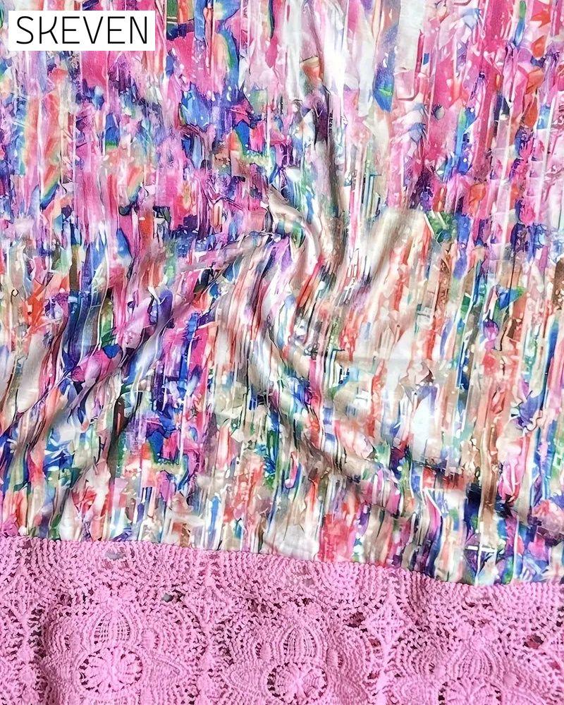 Colorful Printed Fashion Street Blouse