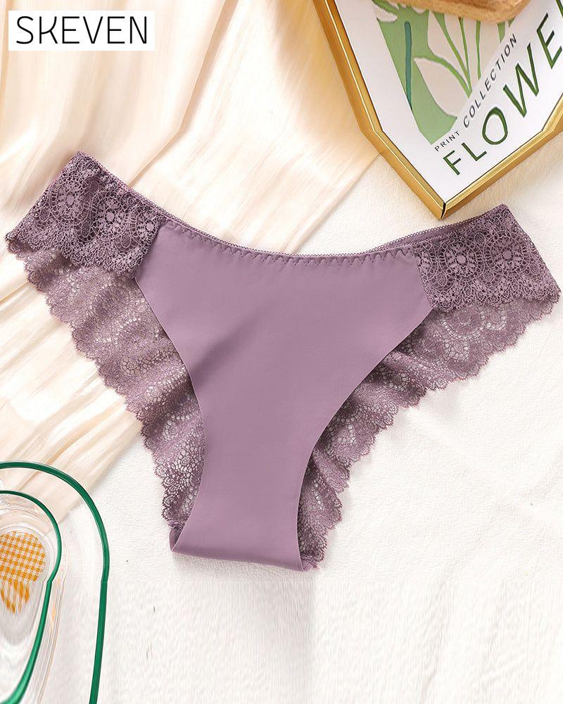 Lace Women's Contrast Lace Panty Set