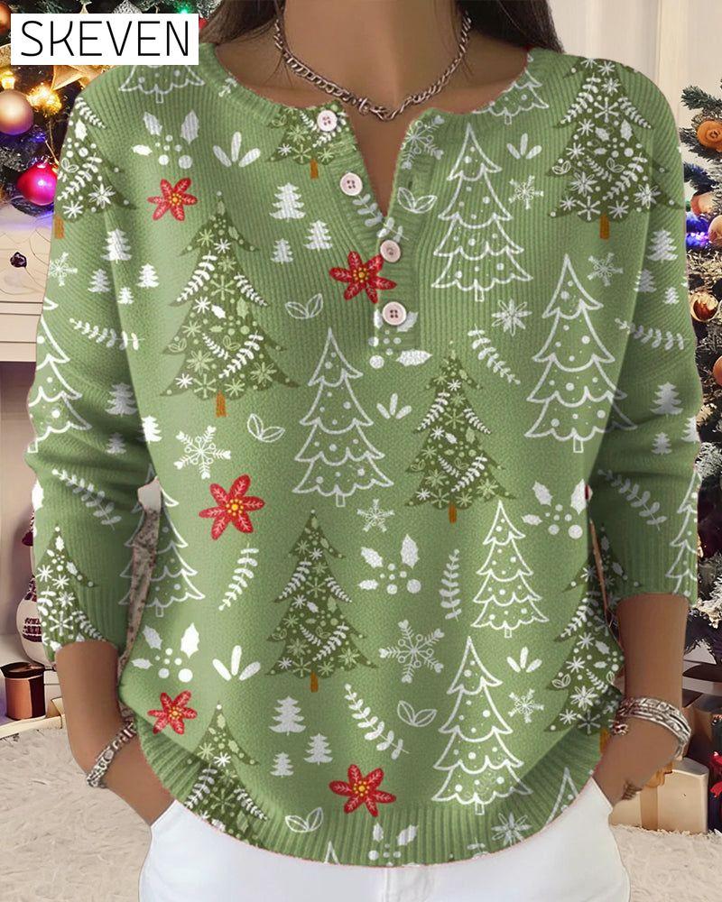Christmas Tree Pattern Sweater
