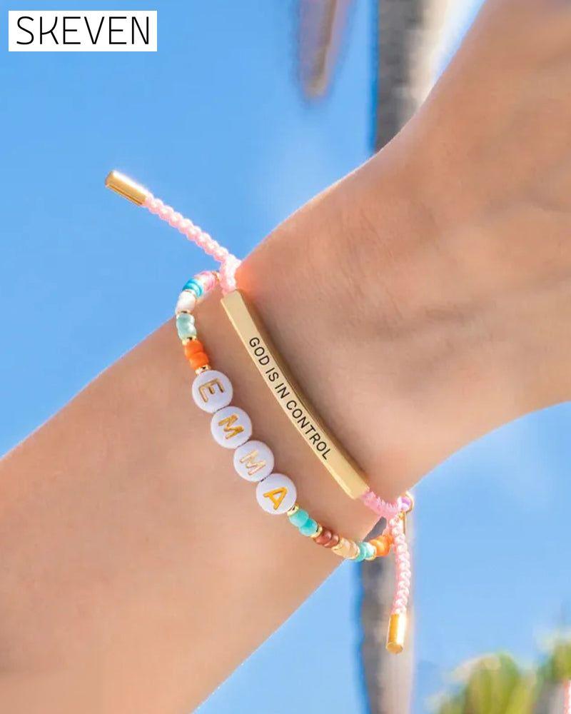 Modisches Ananas-Seilarmband