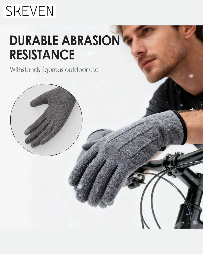 Warm And Windproof Gloves With Touchscreen Function And Anti-Slip Grip