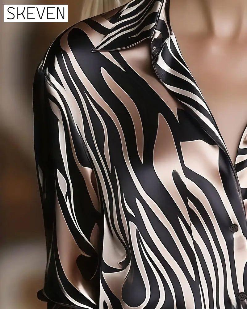 Modisches und elegantes bedrucktes Hemd