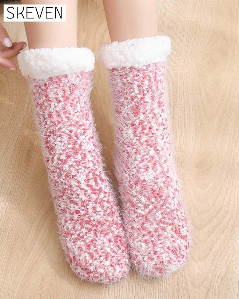 Cozy Lounge Slipper Socks with Grippers