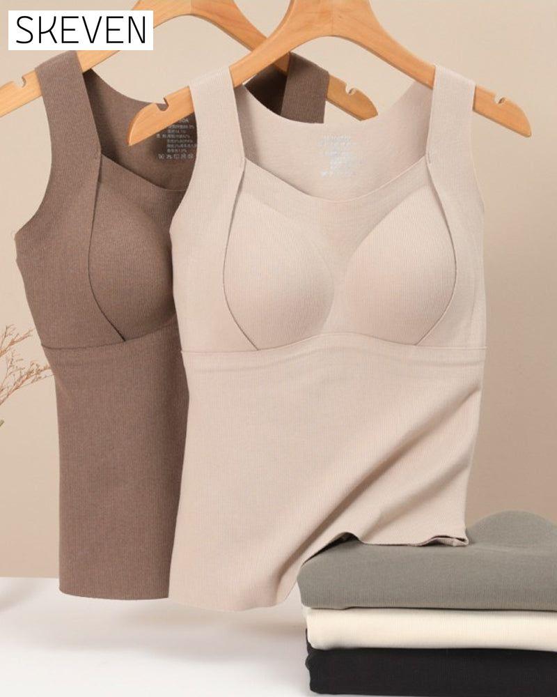 Women's Thermal Gilet with Built-In Bra