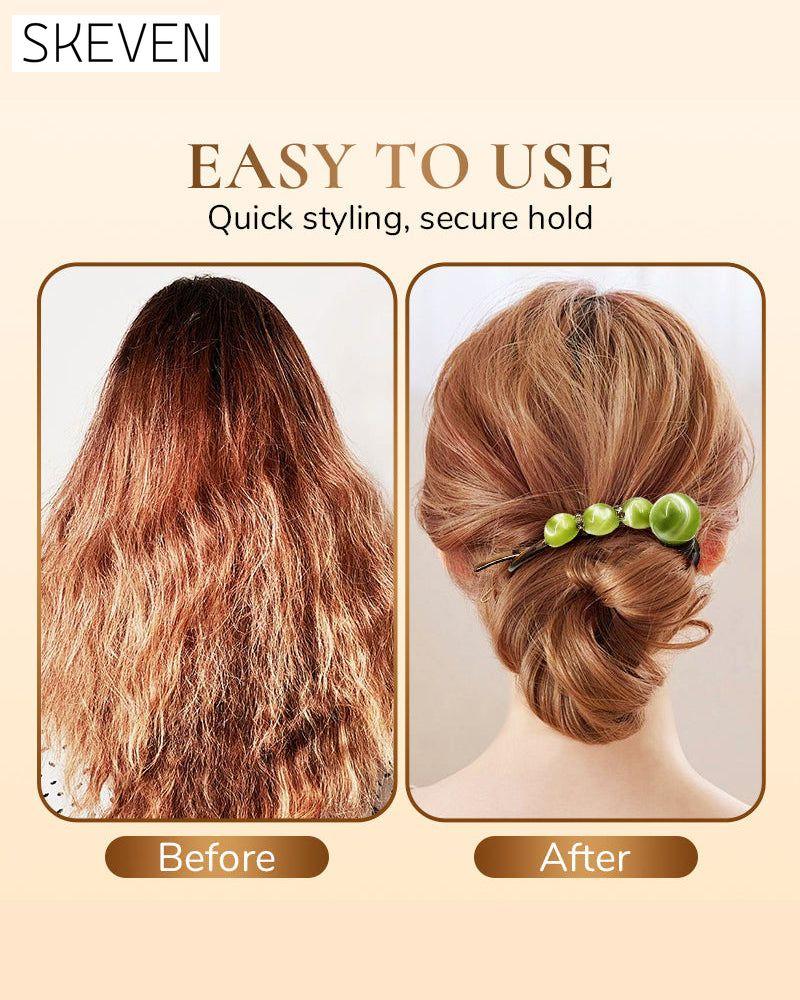 Elegante Haarspange für nach hinten gekämmte Frisuren