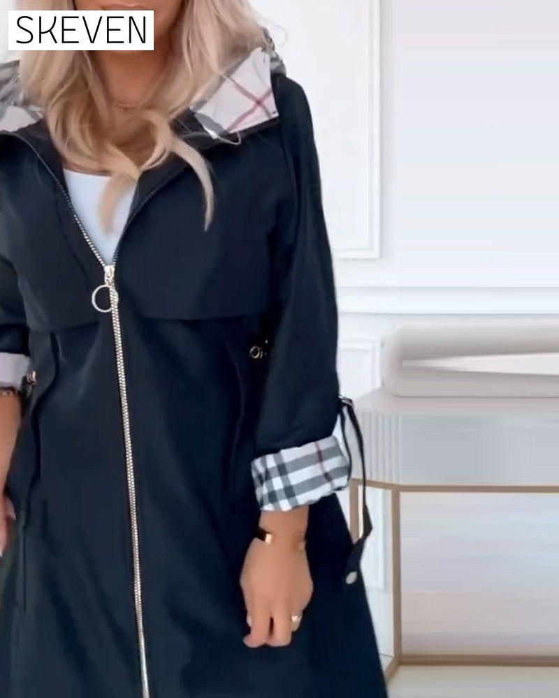 Kapuzenjacke Trenchcoat