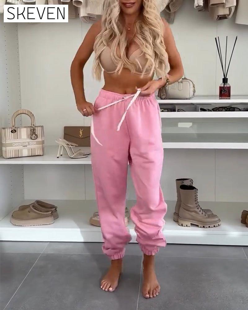 Ensemble décontracté sweat-shirt à capuche et pantalon