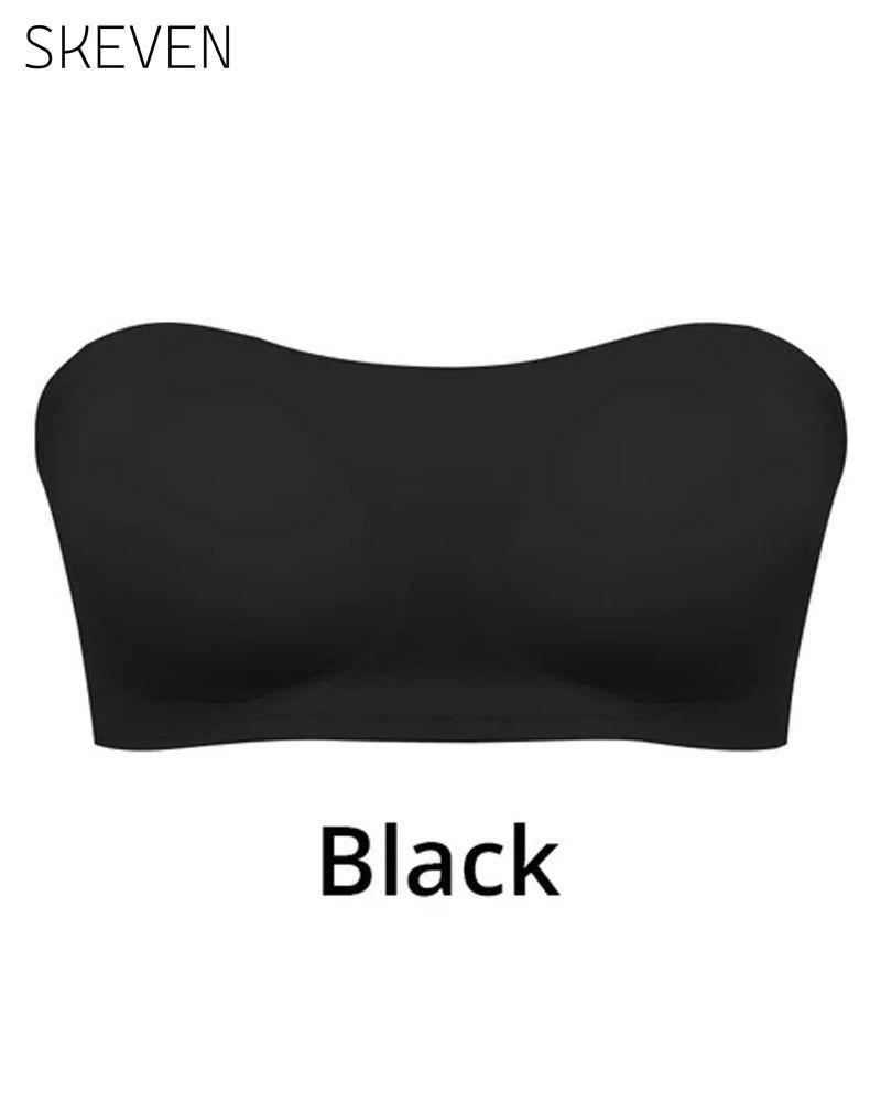 Soutien-gorge sans bretelles et sans armatures avec fermeture croisée sur les côtés