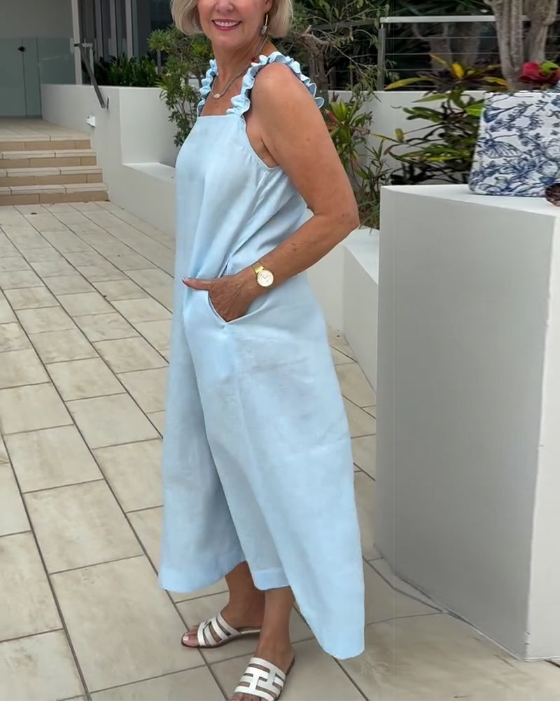 Square Neck Sleeveless Dress