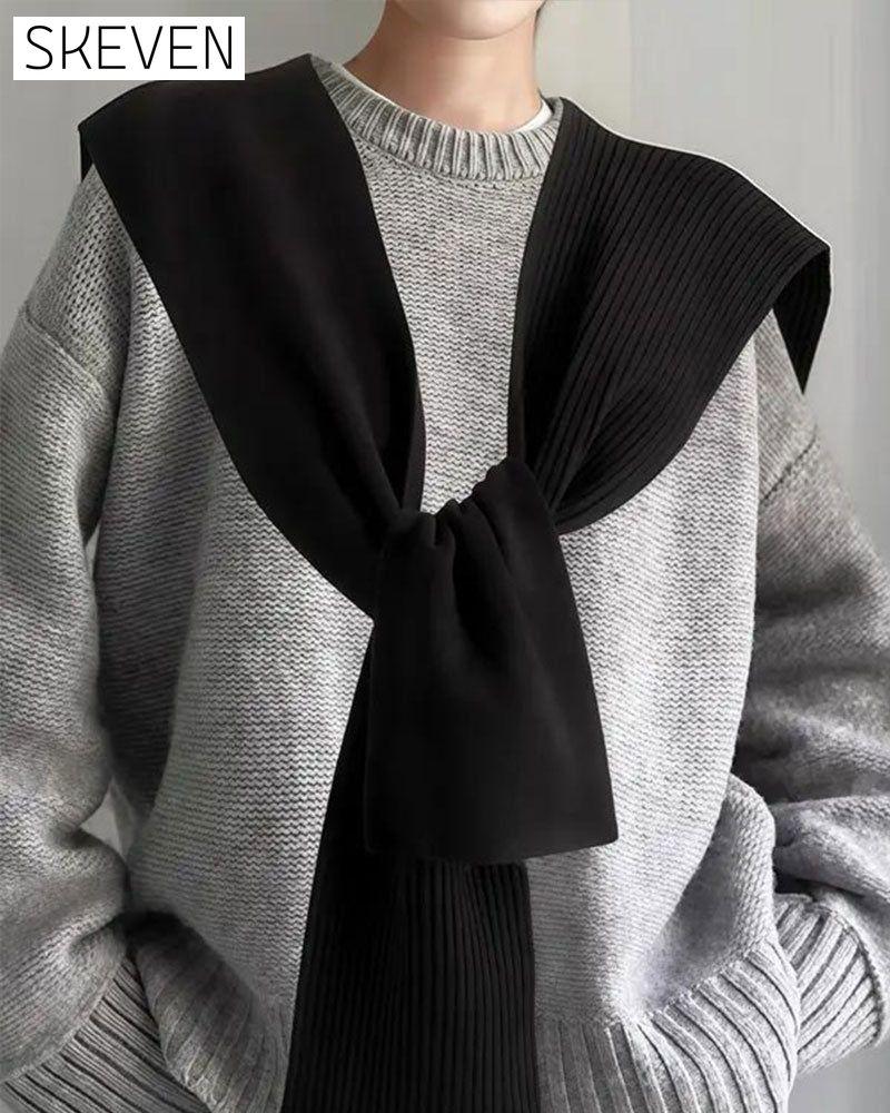 Casual Versatile Solid Color Shawl Scarf For Women