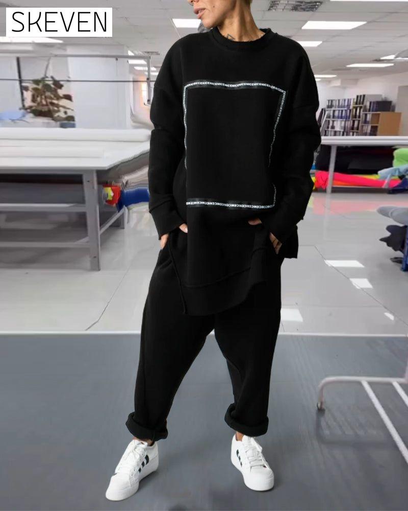 Costume décontracté à col rond