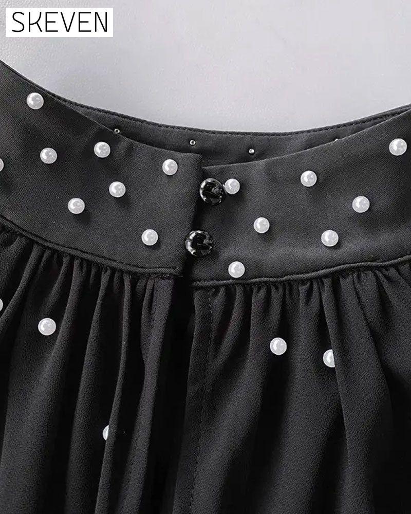 Elegantes Oberteil mit Laternenärmeln