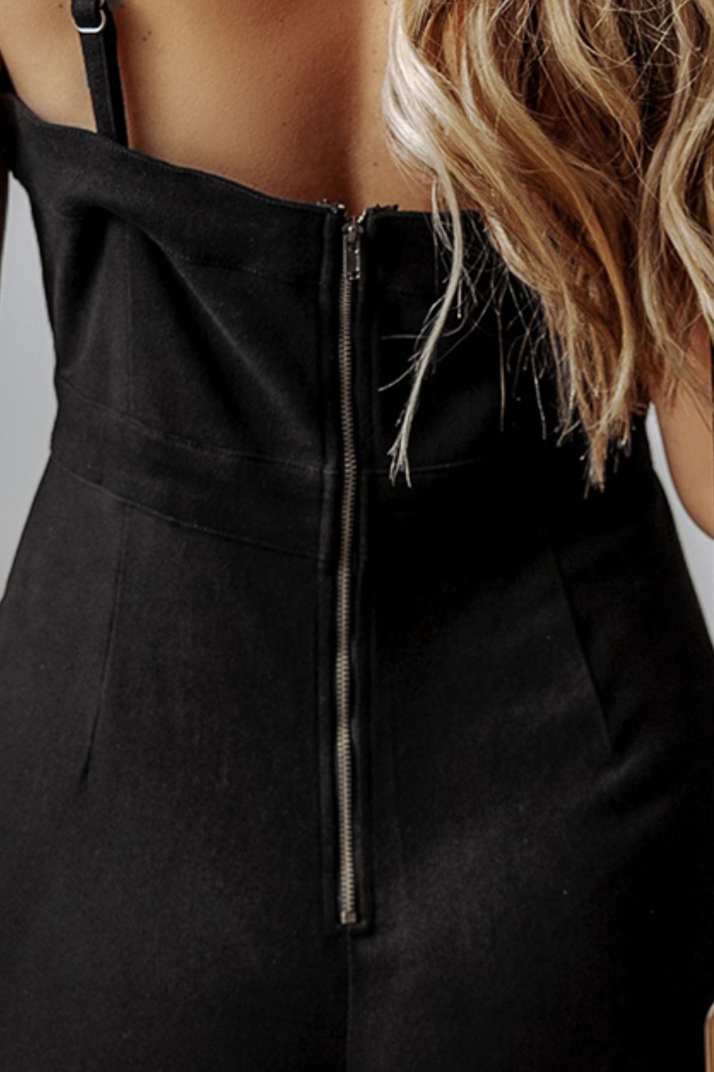 Blue Zone Planet |  Spaghetti Straps Flare Denim Jumpsuit