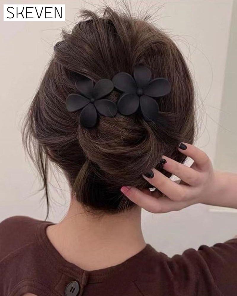 Girls‘ Floral Back Hair Clips