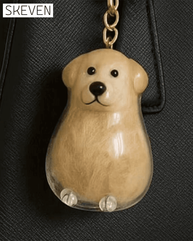 Dog Hair Keepsake Keychain - Memory Capsule Pendant