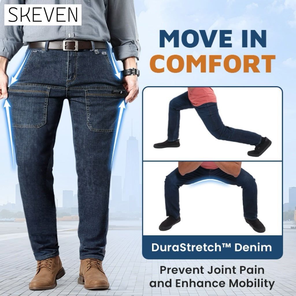 Jean cargo confortable multipoches et très résistant