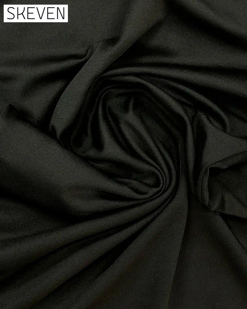 Modisches Langarmshirt mit V-Ausschnitt und Diamanten