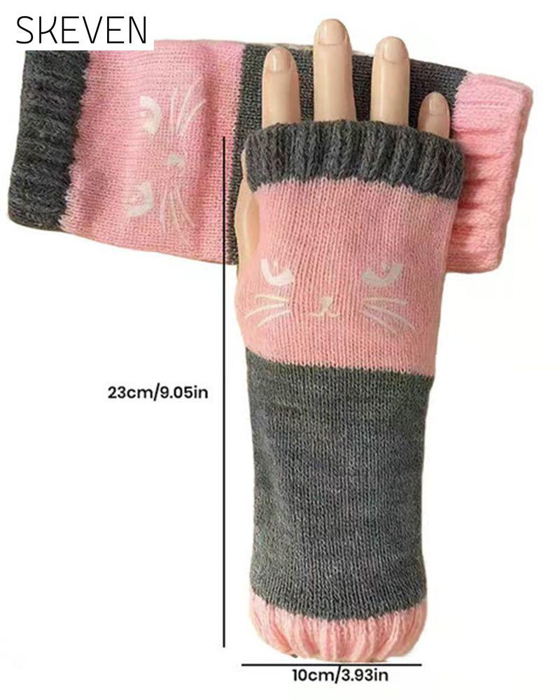 Fingerlose Katzenhandschuhe