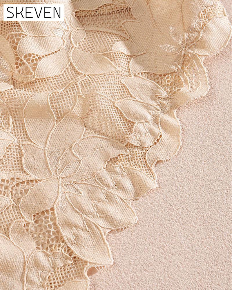 Damen-Slip aus halbtransparenter Spitze