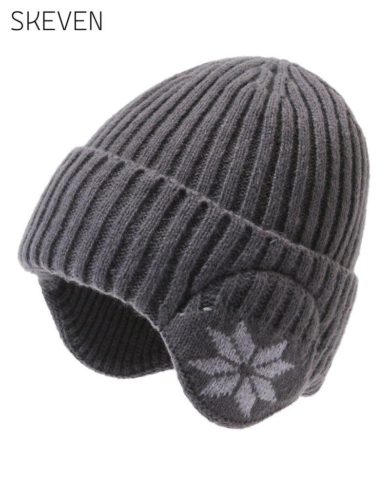 1 Stück Damen-Wintermütze mit Fleecefutter und Fleeceohren