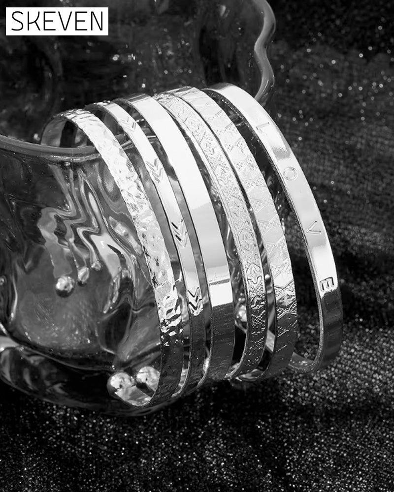 Hexagram bracelet 7-piece set