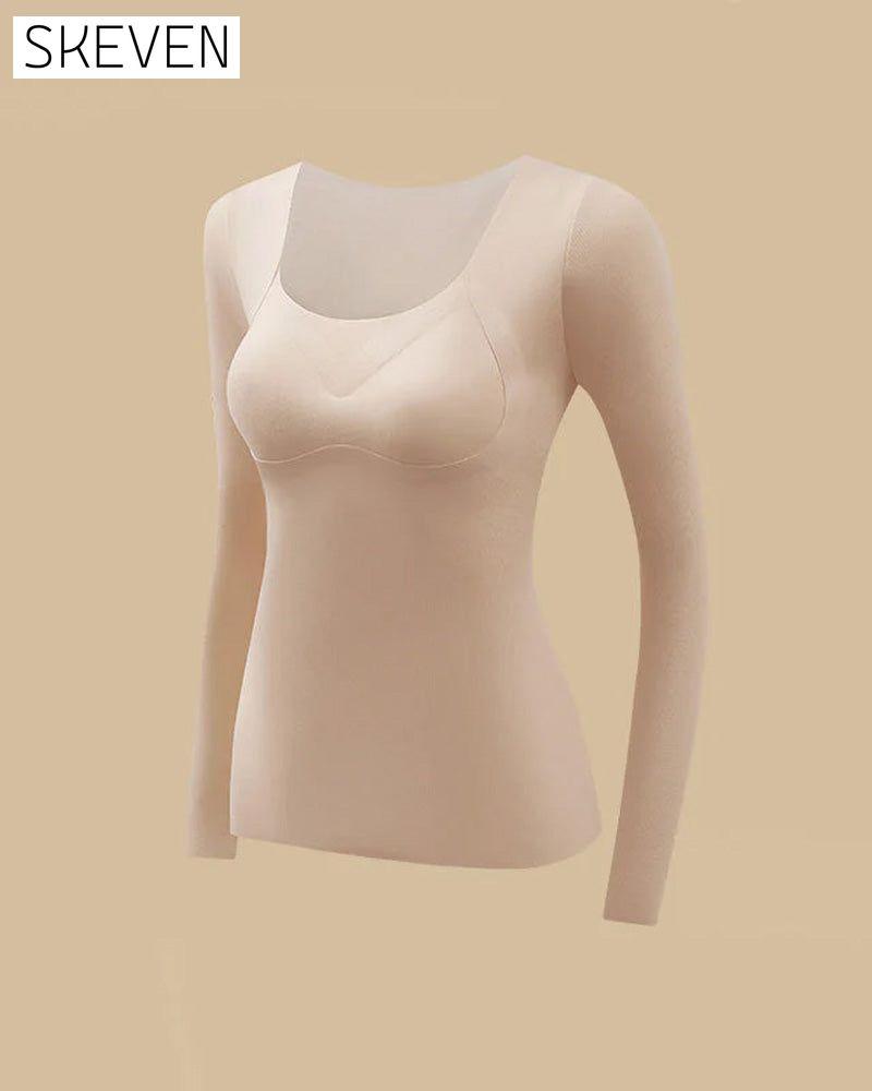 Nahtloses Thermotop für Damen mit integriertem BH