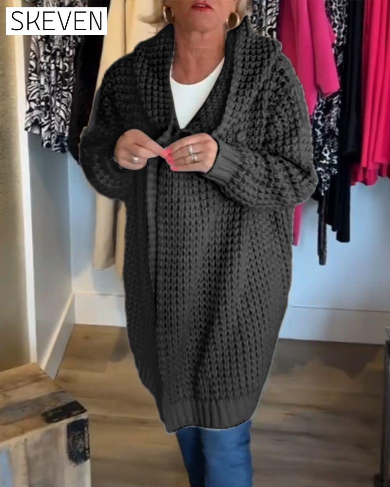 Solid colour cardigan