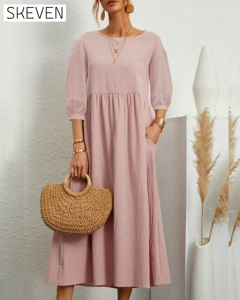 robe en coton et lin