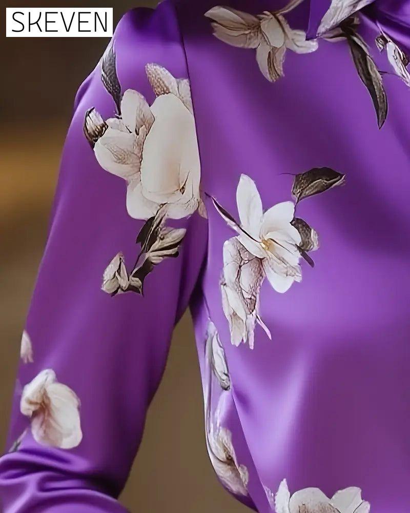 Hemd im Retro-Stil mit Blumenmuster