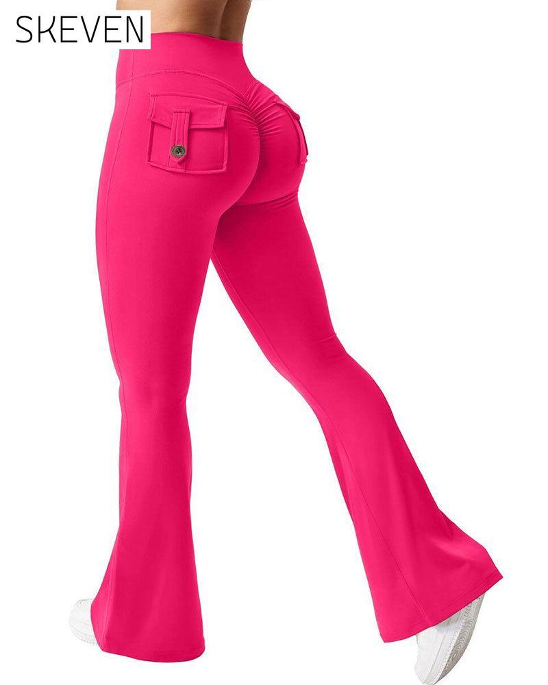 Elastische, schnelltrocknende, ausgestellte Sport-Yogahose