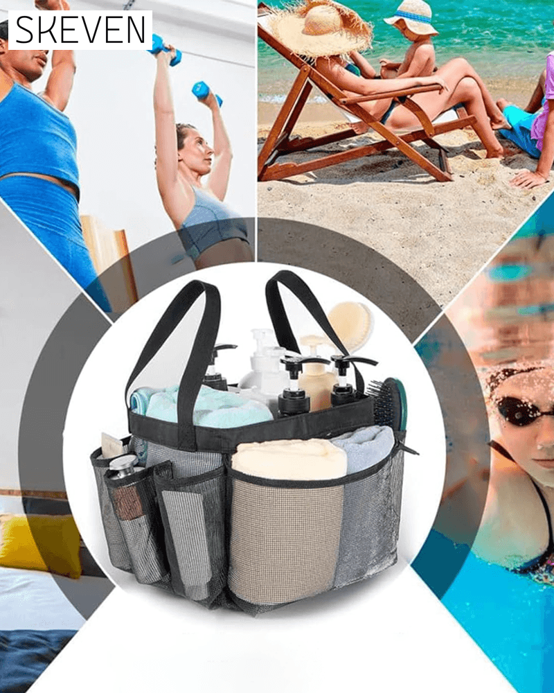 Large capacity mesh handbag