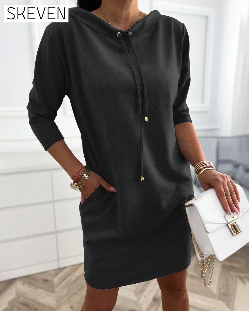 Robe à capuche décontractée