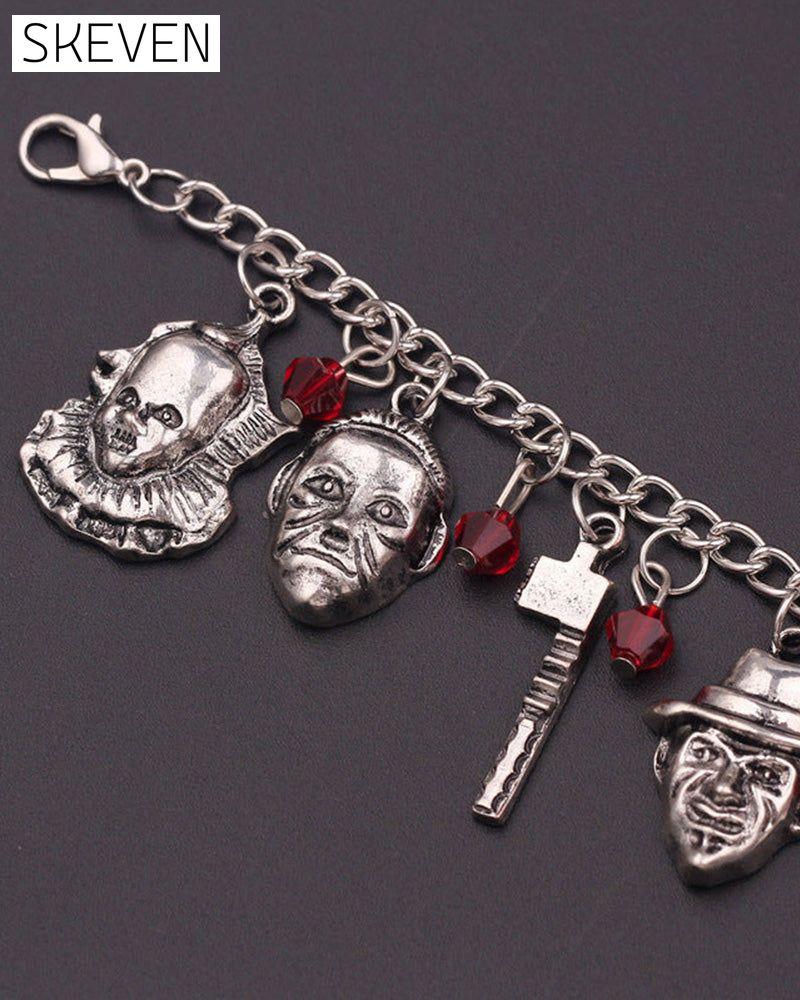 Halloween jason mask bracelet
