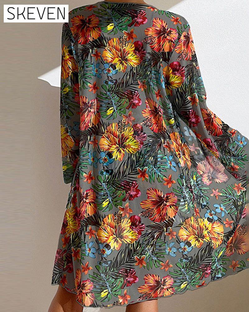 Floral Print Bikinis and Cover Up