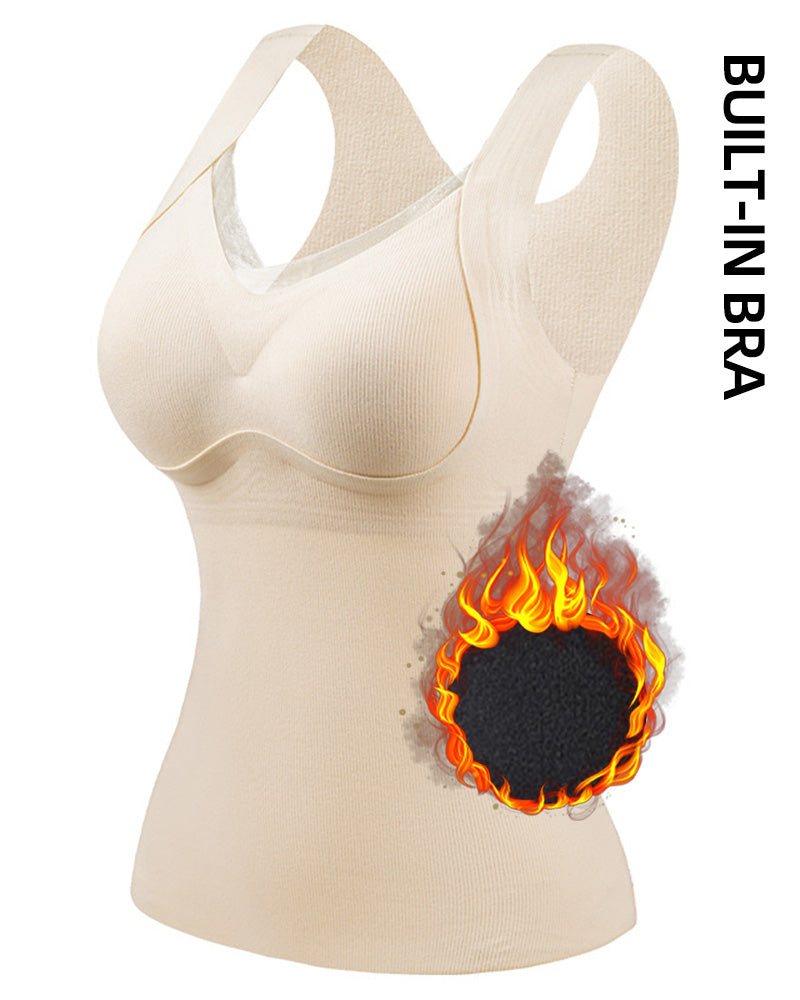 Lace One-Piece Built-In Bra Tank Top