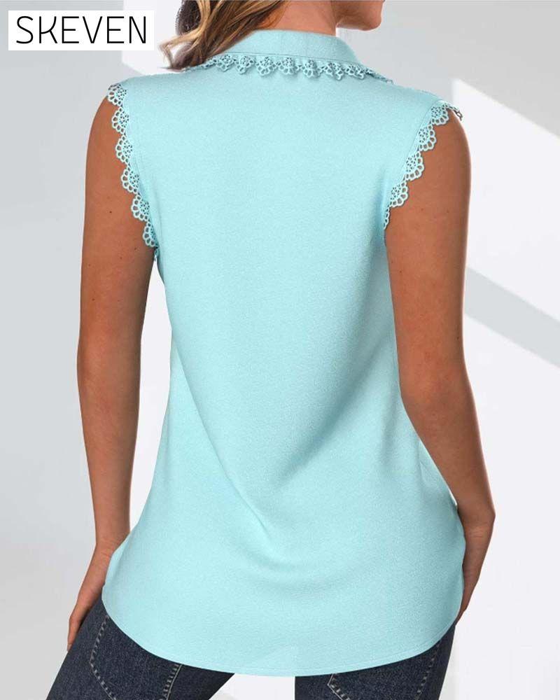 Elegantes ärmelloses Top mit Revers