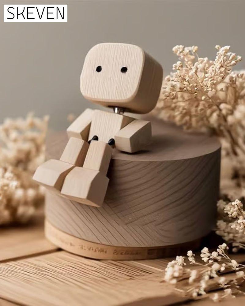 Charming Swaying legs Little Wooden Figure
