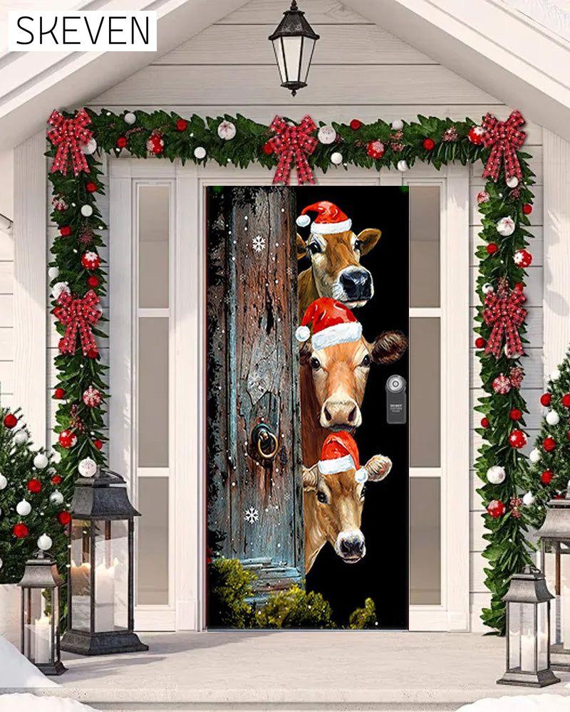 🌟2025 Christmas And Halloween Front Door Decoration