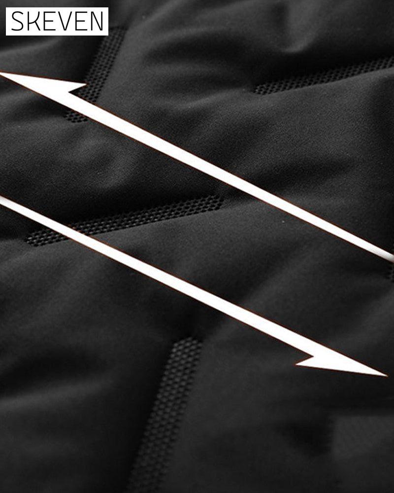 Unisex Winter Warme Lässige Ärmellose Steppweste mit Fleecefutter