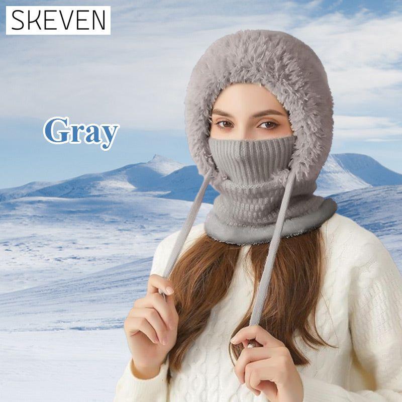 Chapeau et écharpe coupe-vent pour femmes