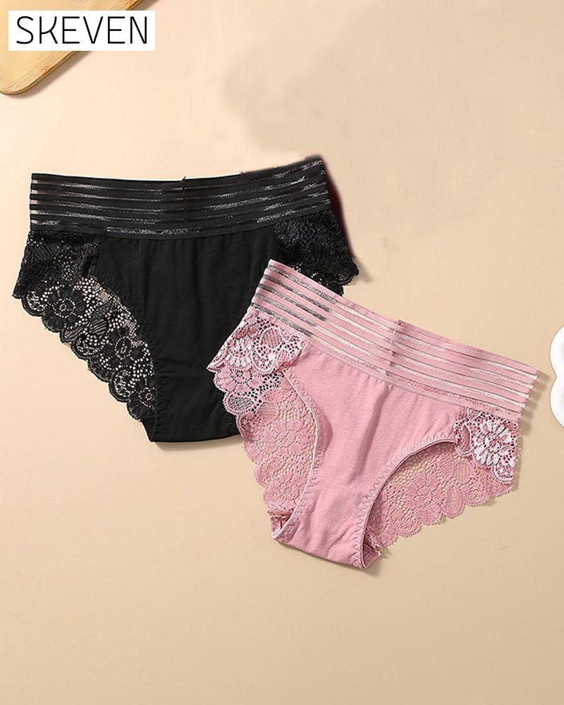 Wide Waist Lace Panties