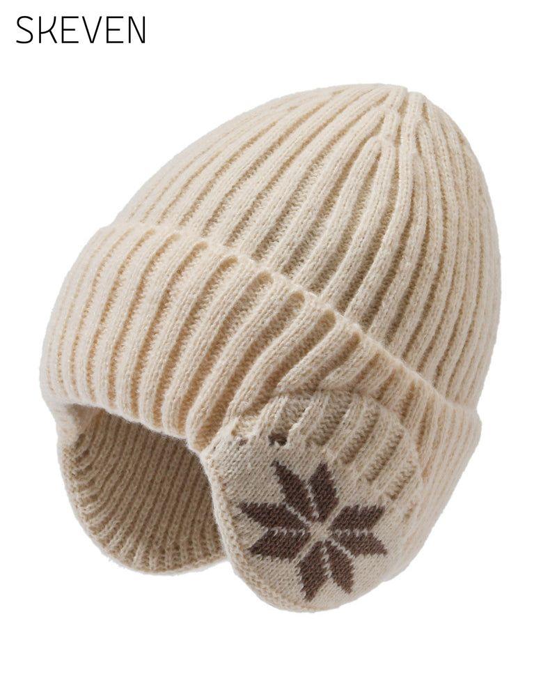 1 Stück Damen-Wintermütze mit Fleecefutter und Fleeceohren