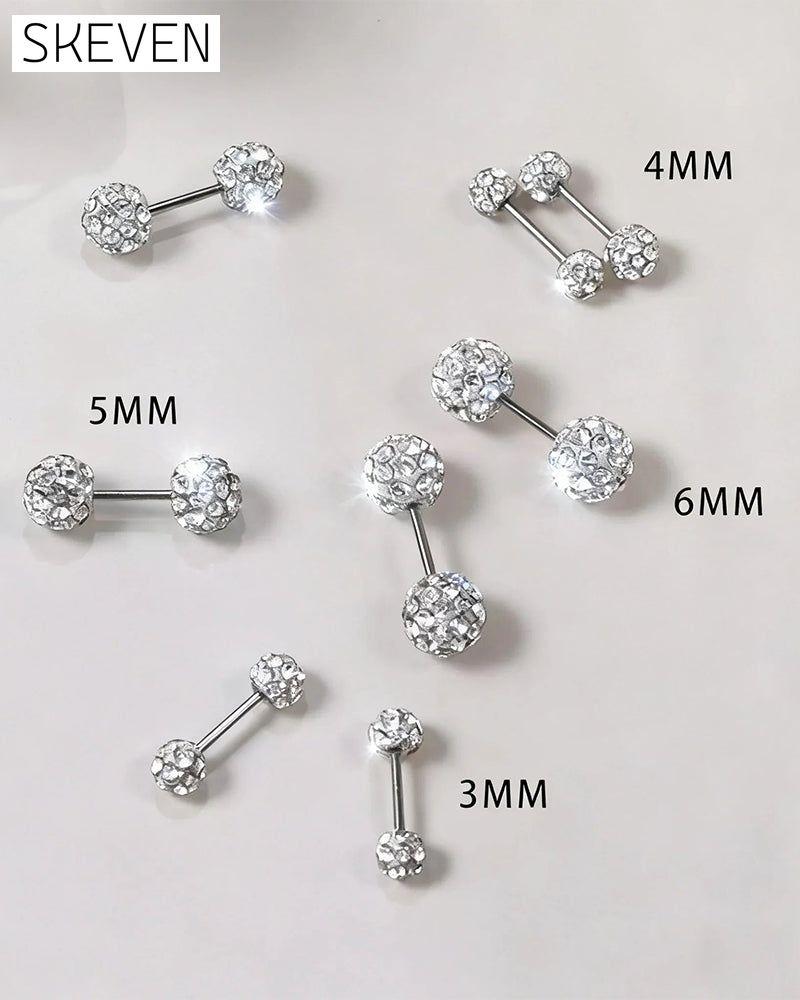 Funkelnde Diamantohrringe