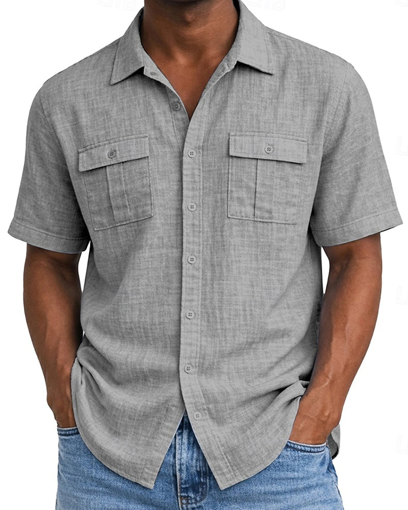 Men's Pocket Short Sleeve Shirt