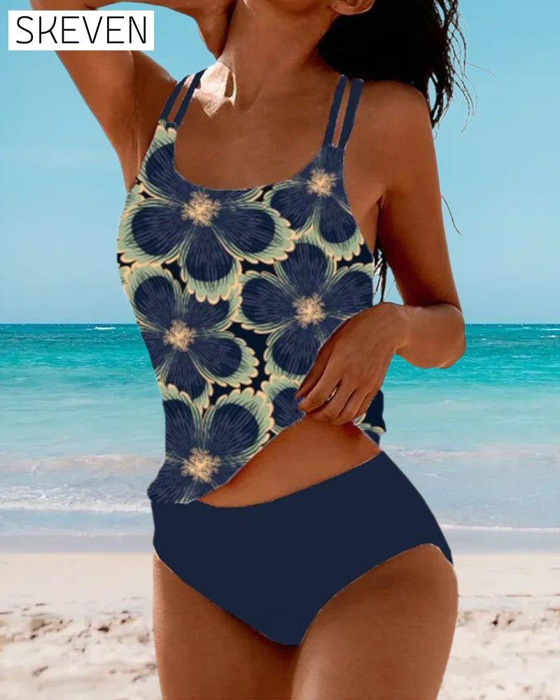Sling floral print tankini summer tankinis